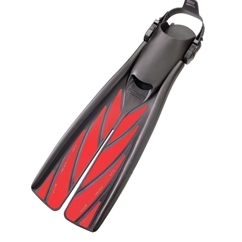 Atomic-Split-Fins-Open-Heel-red