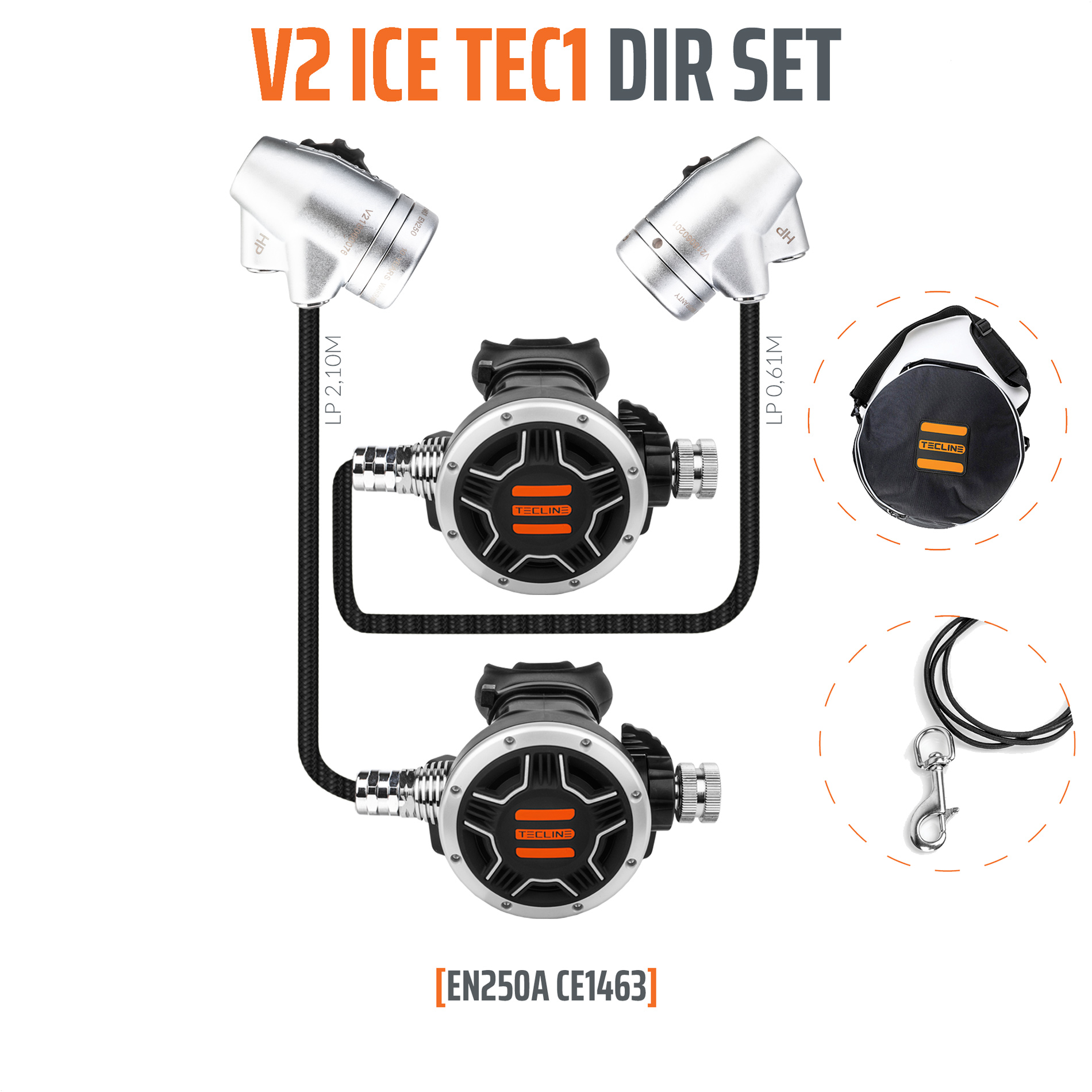 Tecline Regulator V2 ICE TEC1 DIR Set - EN250A Tecline Regulator V2 ICE TEC1 DIR Set - EN250A