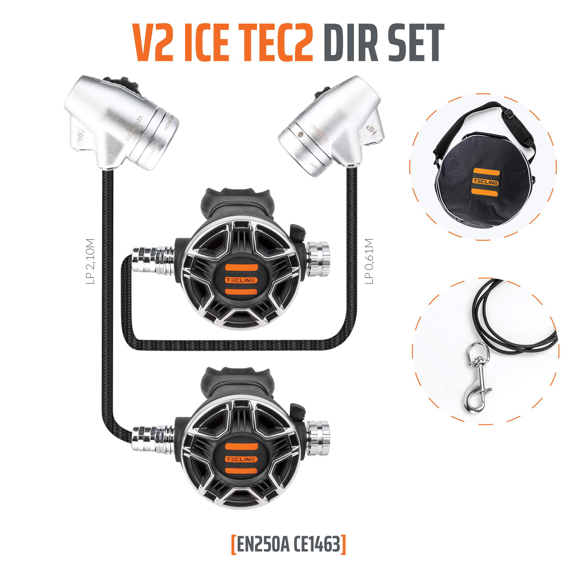 Tecline Regulator V2 ICE TEC2 DIR Set - EN250A Tecline Regulator V2 ICE TEC2 DIR Set - EN250A